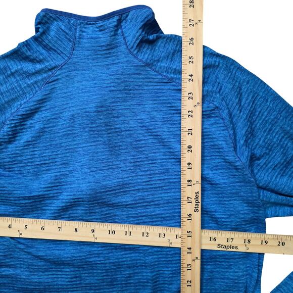 Nike Dri Fit Therma FIT Half Zip Men’s Medium Blue Running Top 683906-480 - Picture 7 of 9